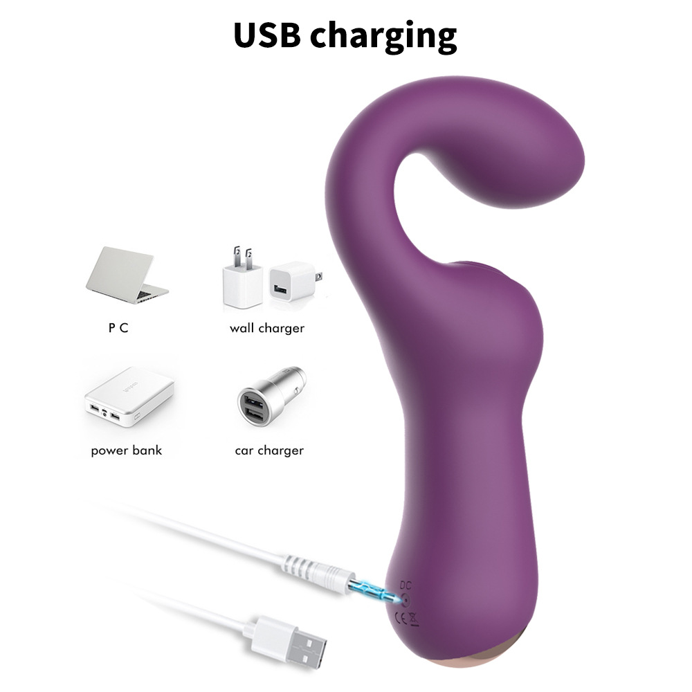 BUYUER Powerful G-Spot Vibrator for Women – Rechargeable Silicone Clitoral & G-Spot Massager with Strong Deep Vibes, Waterproof, Quiet (40dB) – Adult Sex Toy for Solo or Couples Play – Purple