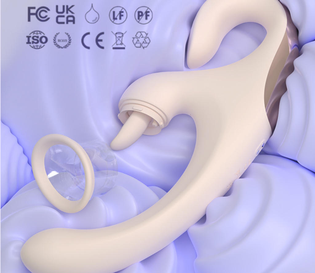BUYUER Clitoral Sucking & Tongue Licking Vibrator for Women, 9 Licking Modes + G-Spot Vibration, Sonic Air Pulse Suction Stimulator Adult Sex Toys, USB Rechargeable, Waterproof – Milk Tea/Rose Red/Purple