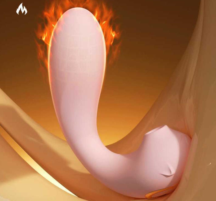 BUYUER Wearable Silent Egg Vibrator with APP Remote Control, Intelligent Heating & Clitoral Suction, 12 Vibration Modes, Double-Layer Silicone, Rechargeable Love Toy for Women (Pink/Green)