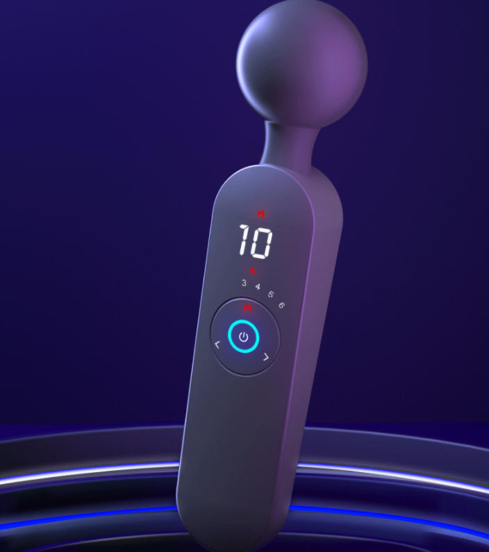 ToySsexy War God AV Wand – Smart Heating Constant Temperature Massage Stick, 12 Modes 6 Intensities Multi-Frequency Strong Vibration, Low Noise Waterproof Adult Vibrator for Women G-Spot Clitoris Stimulation (Wholesale OEM)