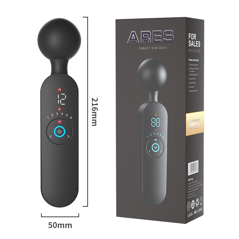 ToySsexy War God AV Wand – Smart Heating Constant Temperature Massage Stick, 12 Modes 6 Intensities Multi-Frequency Strong Vibration, Low Noise Waterproof Adult Vibrator for Women G-Spot Clitoris Stimulation (Wholesale OEM)