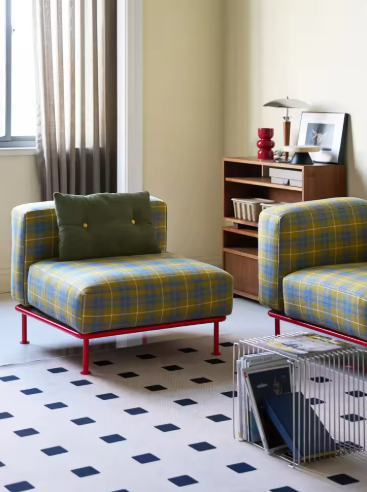 Modern Plaid Armchair