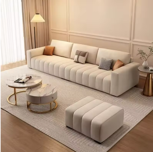 Modern Beige Sofa Set