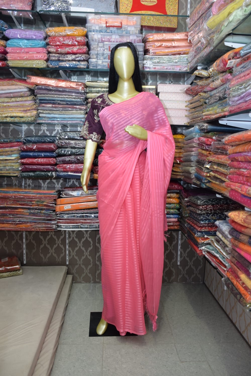 Beautiful Pink Saree