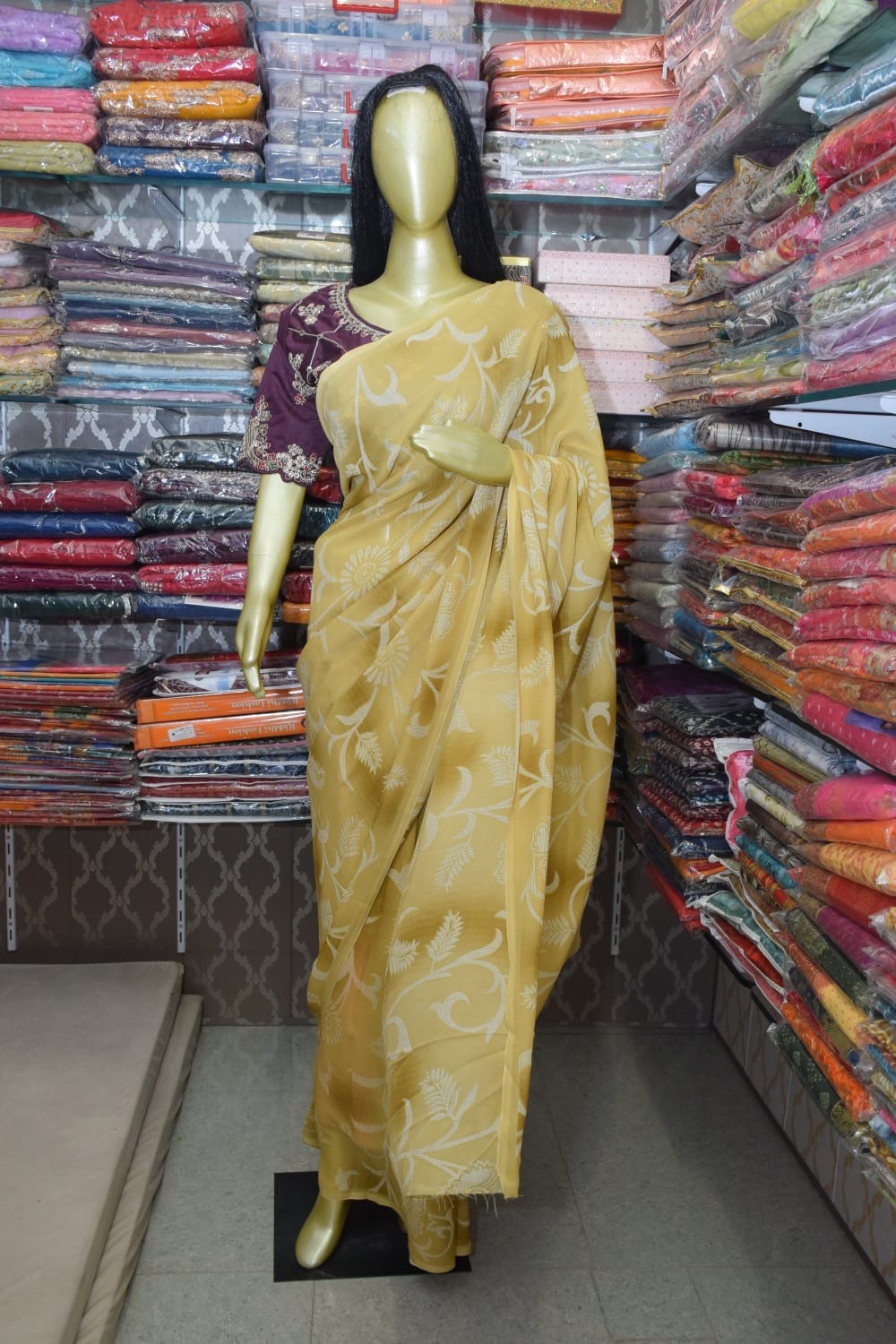 Elegant Yellow Saree