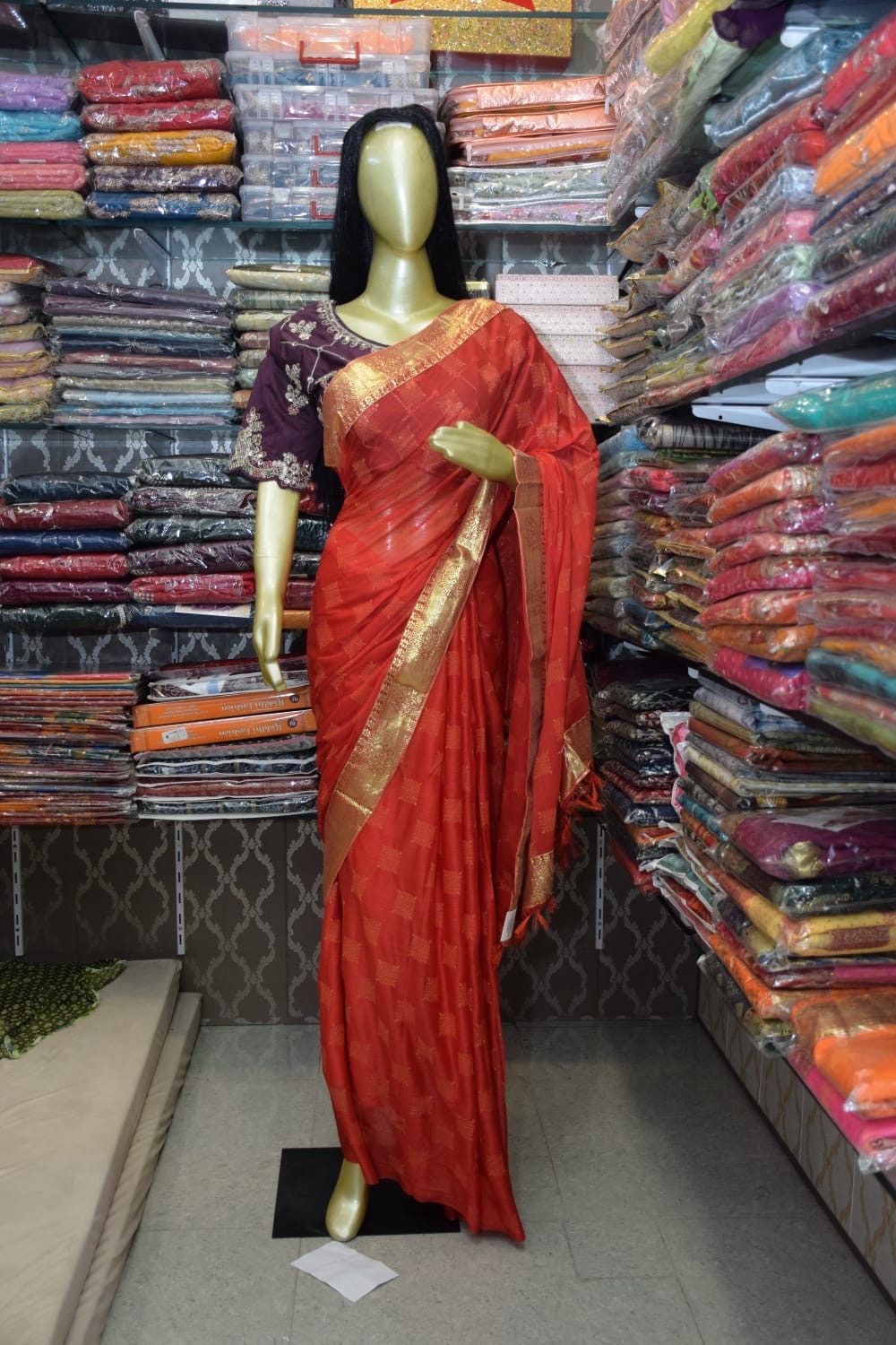 Traditional Red Saree