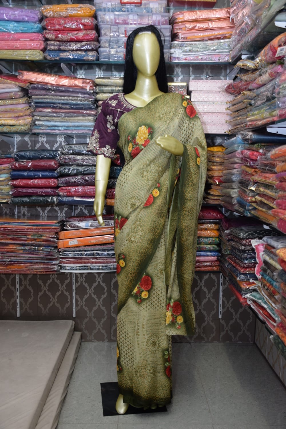Elegant Floral Saree