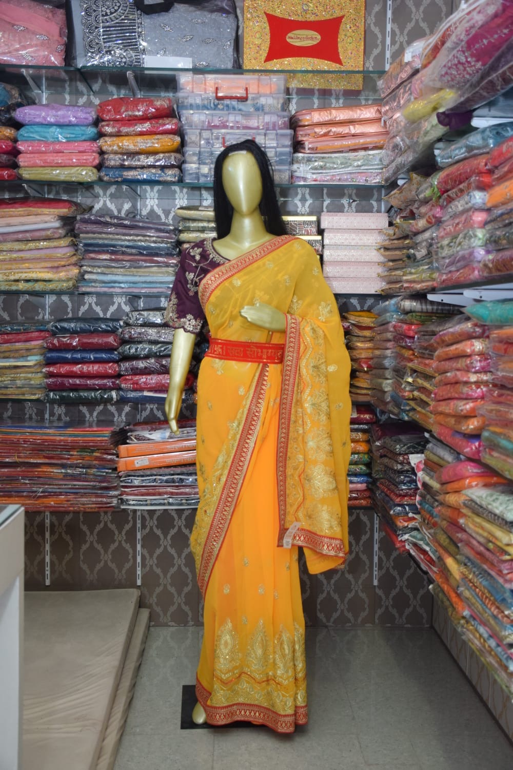 Traditional Yellow Saree