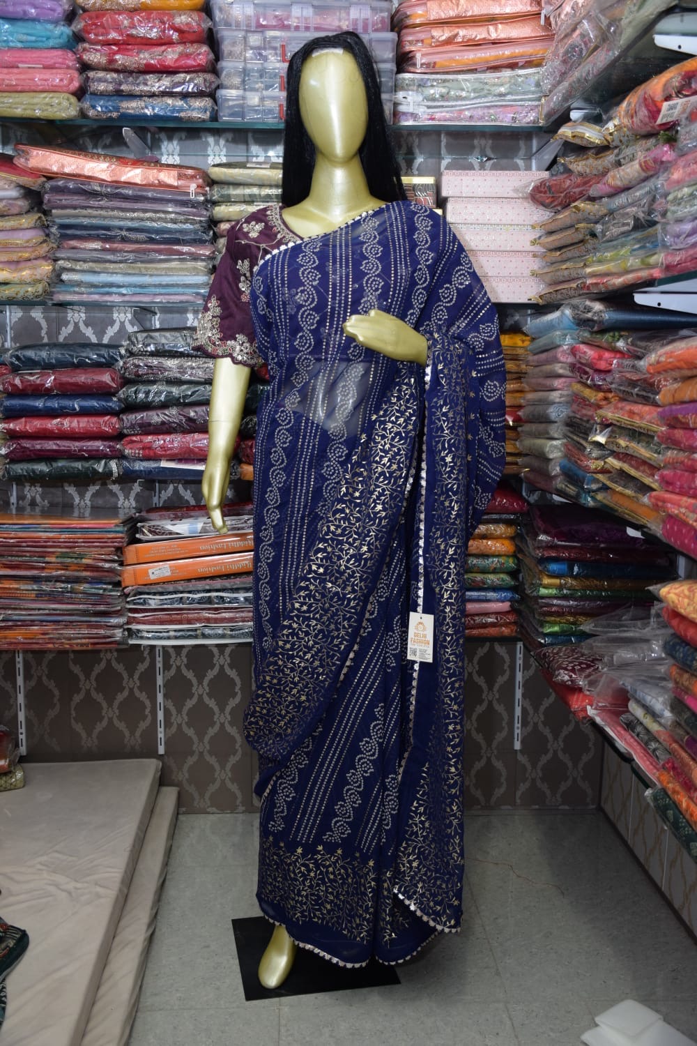 Elegant Blue Saree