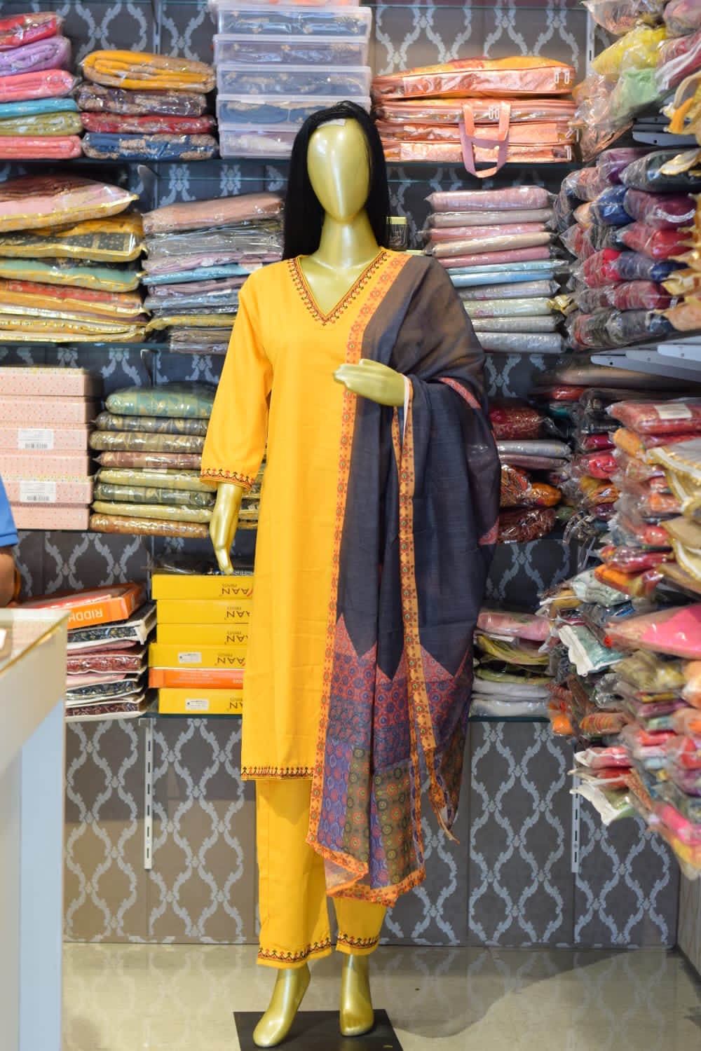 Traditional Yellow Salwar Kameez