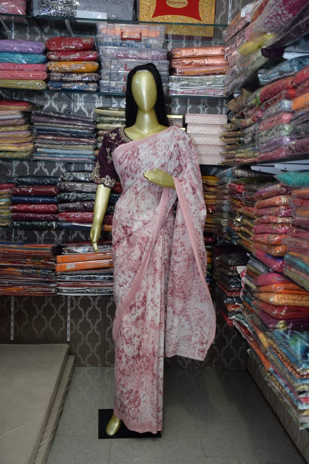 Elegant Pink Saree