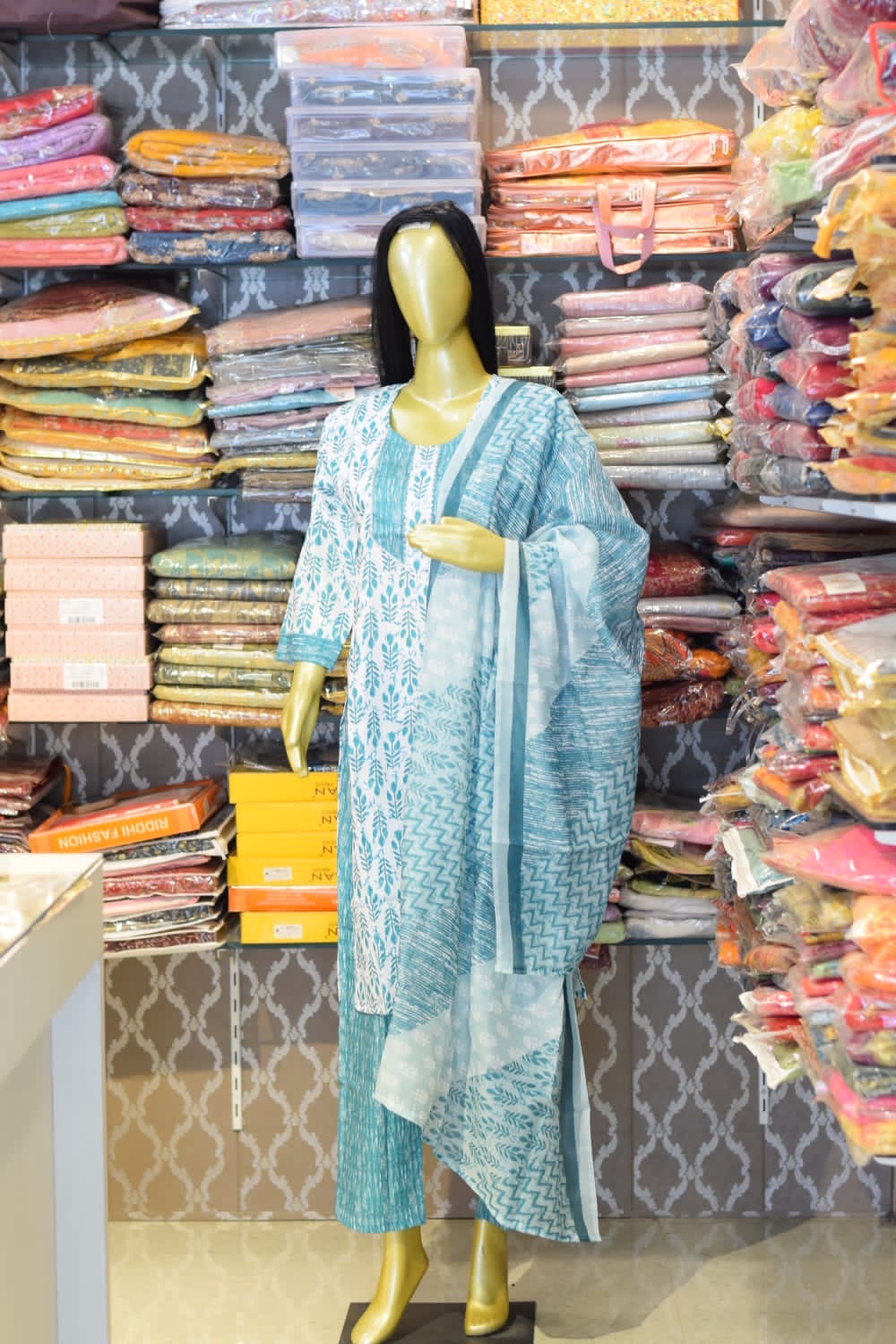 Traditional Blue Salwar Kameez
