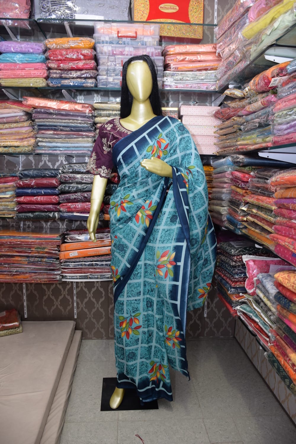 Elegant Blue Saree
