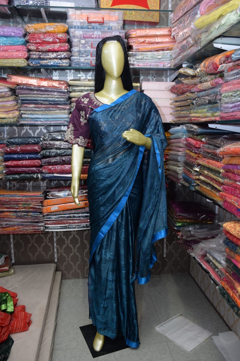 Blue Silk Saree