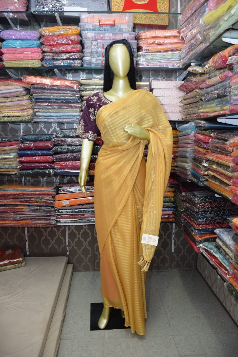 Elegant Yellow Saree