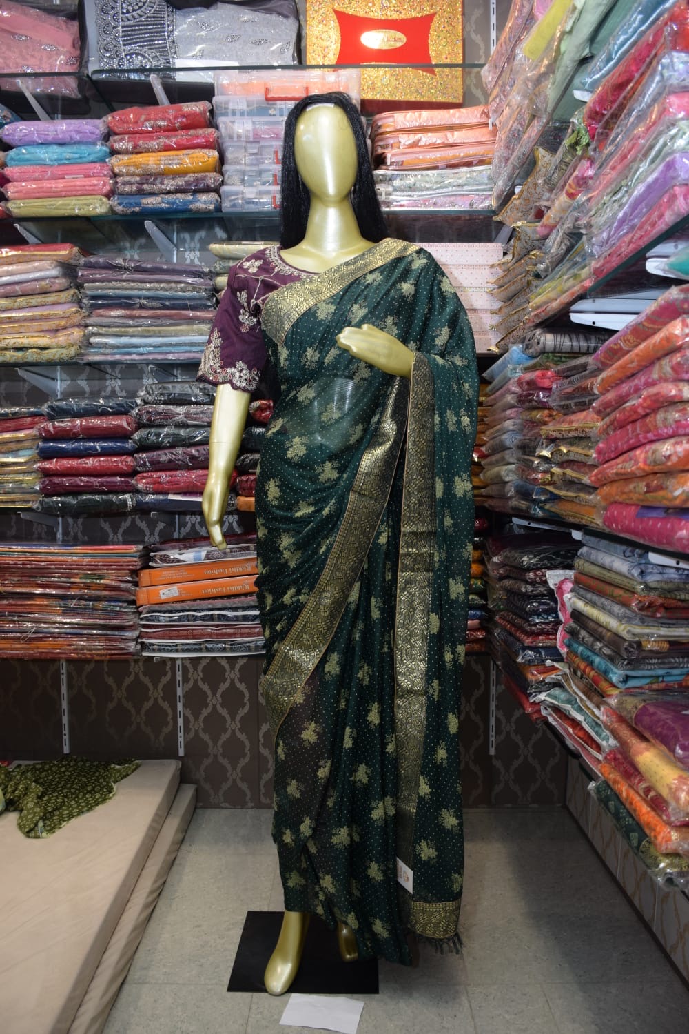 Traditional Green Saree