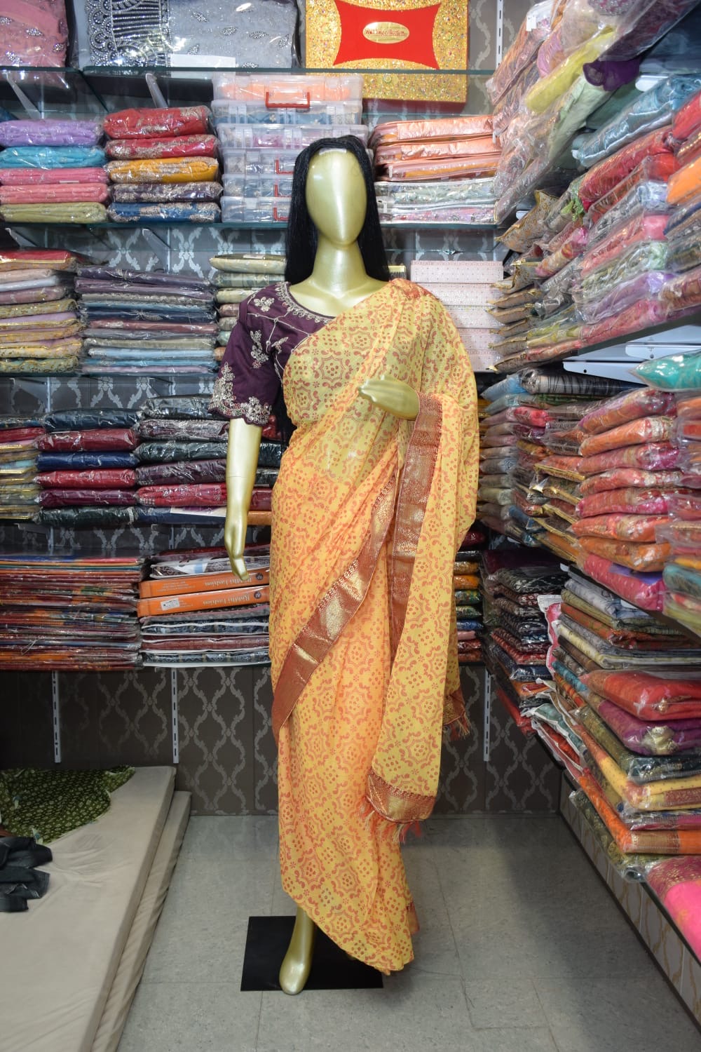Elegant Yellow Saree