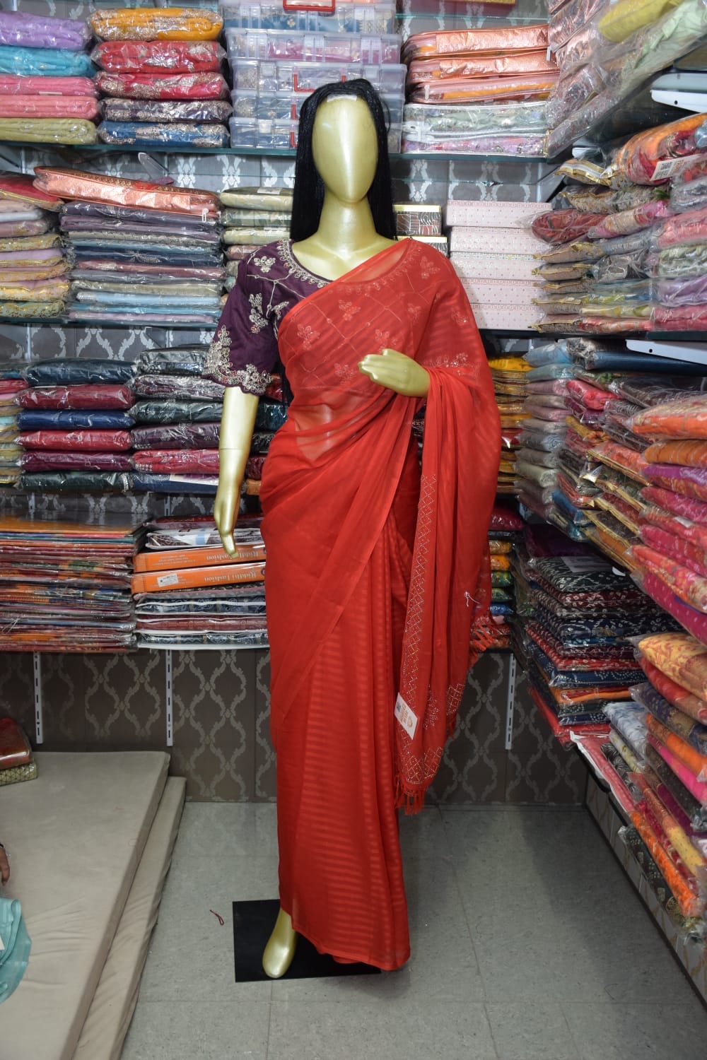 Red Saree
