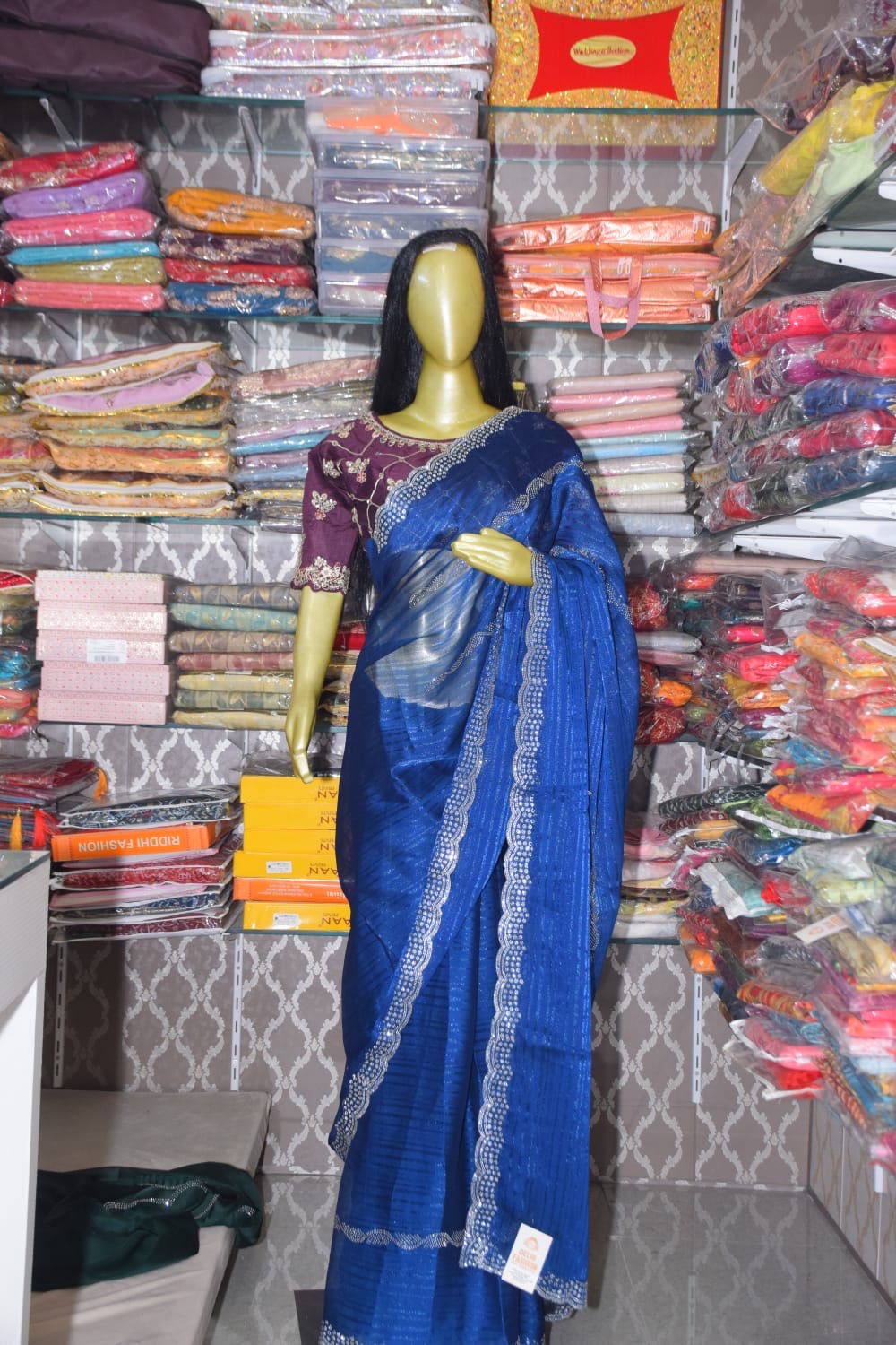 Elegant Blue Saree