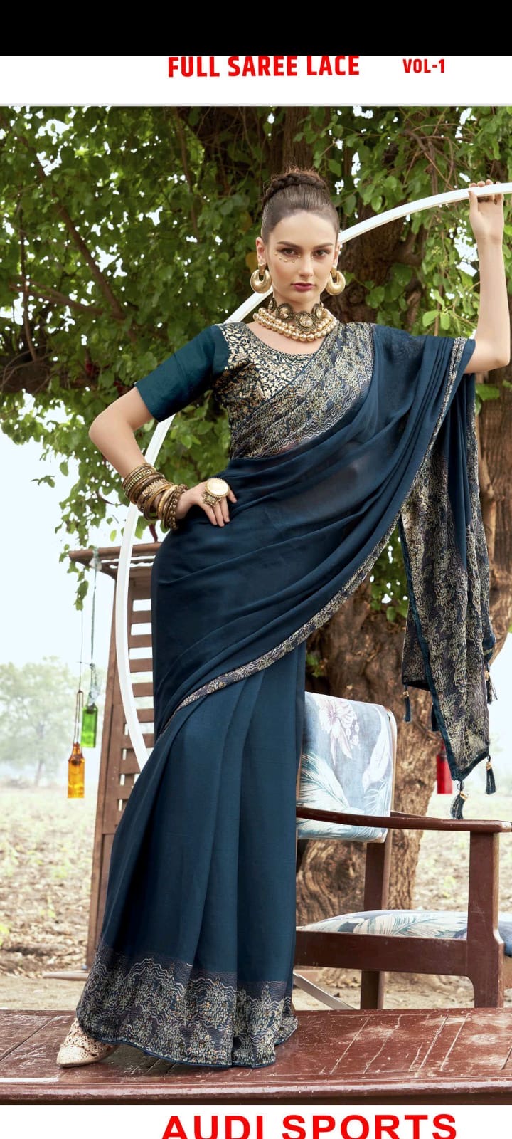 Elegant Blue Saree