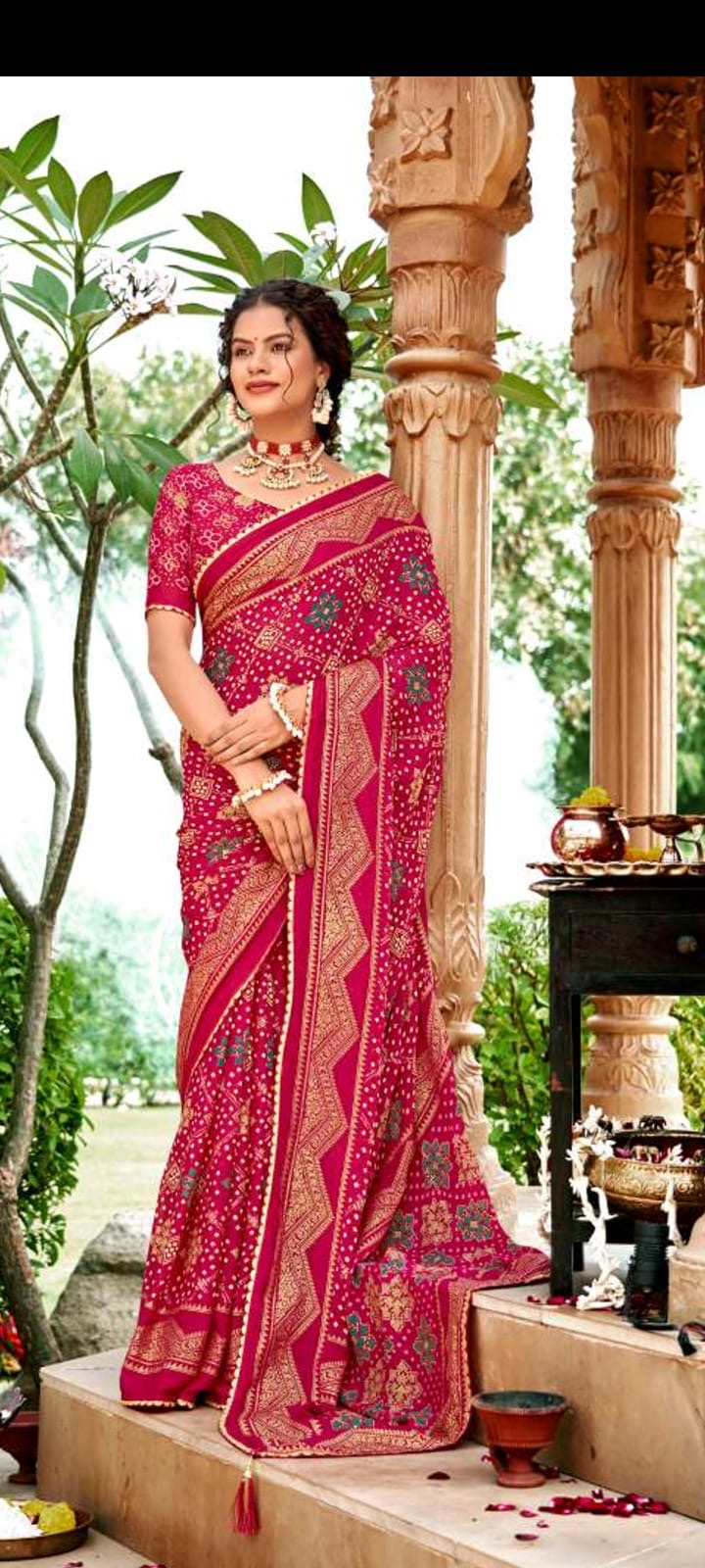 Traditional Red Saree