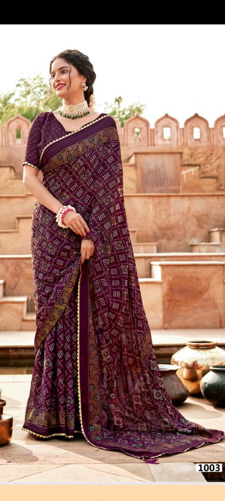 Purple Traditional Saree