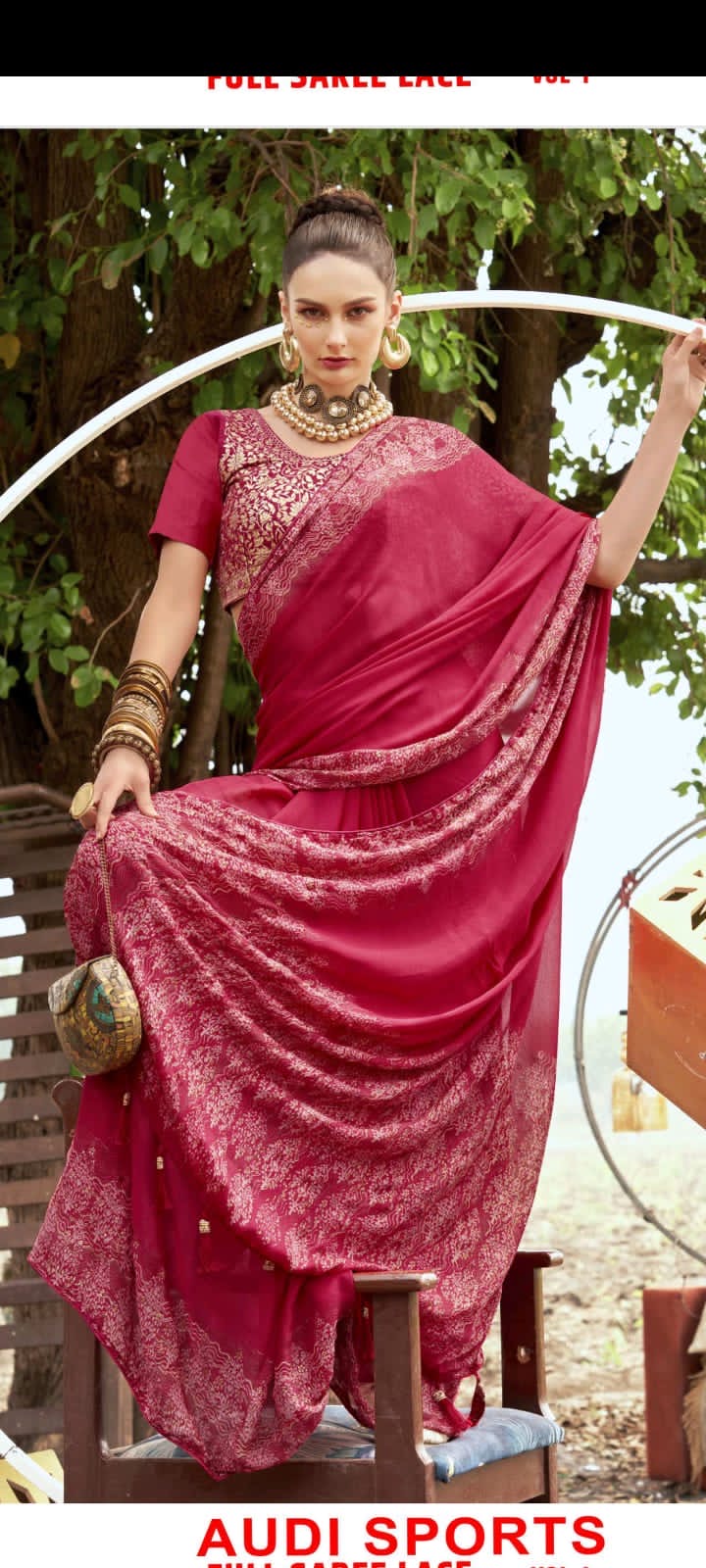 Elegant Red Saree