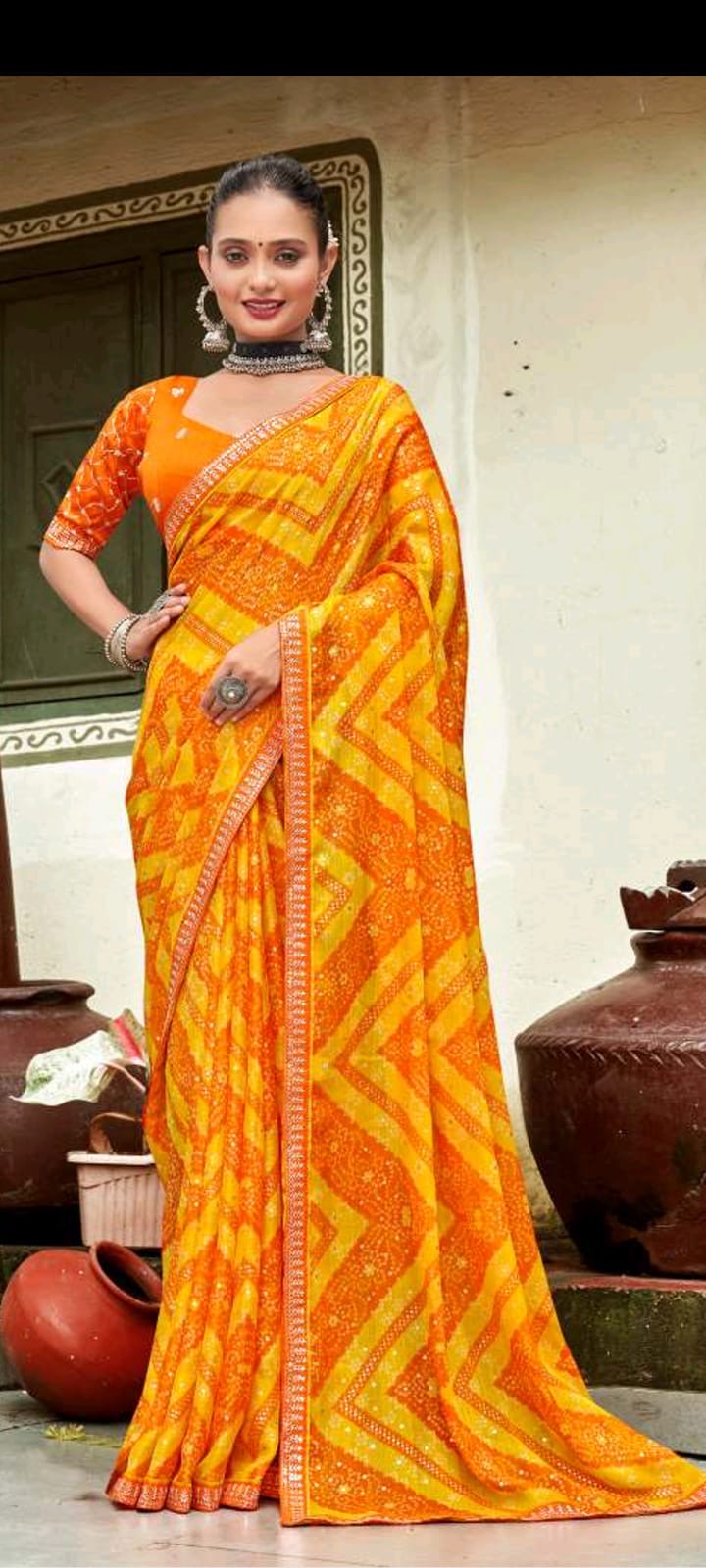 Traditional Yellow Saree