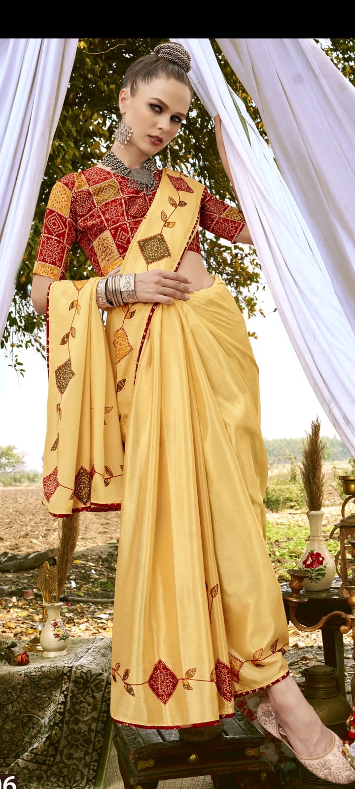 Traditional Yellow Saree