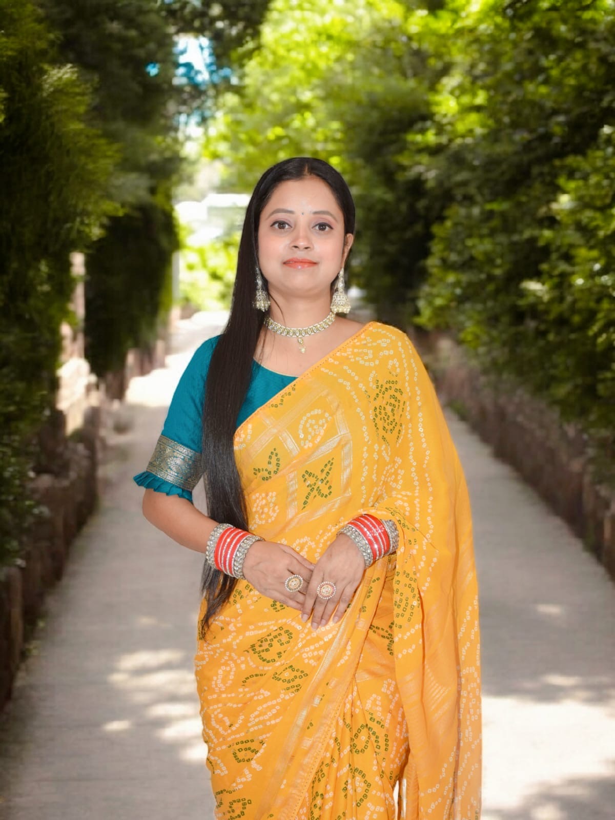 Elegant Yellow Saree