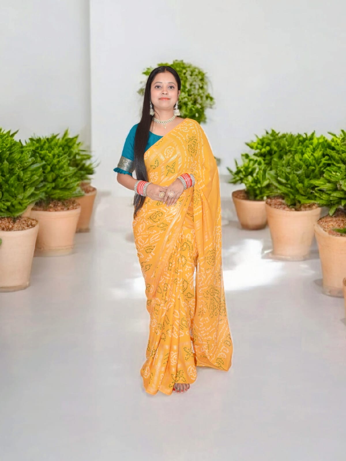 Elegant Yellow Saree