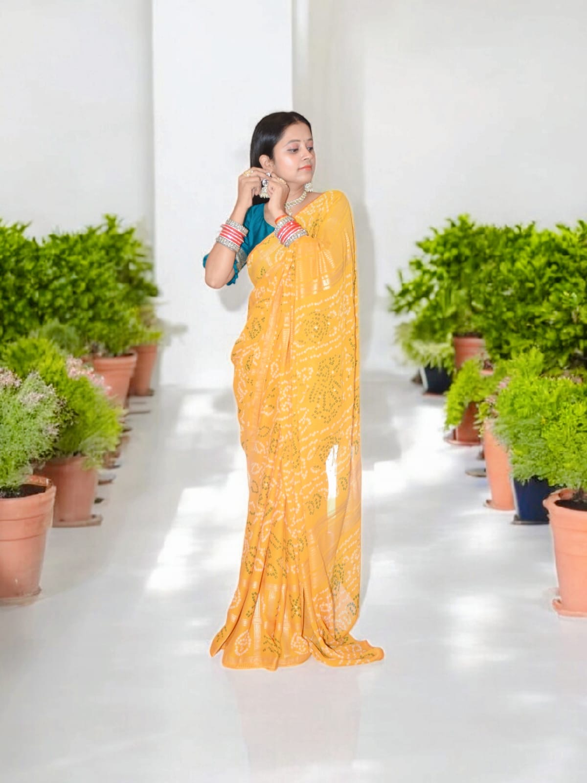 Elegant Yellow Saree
