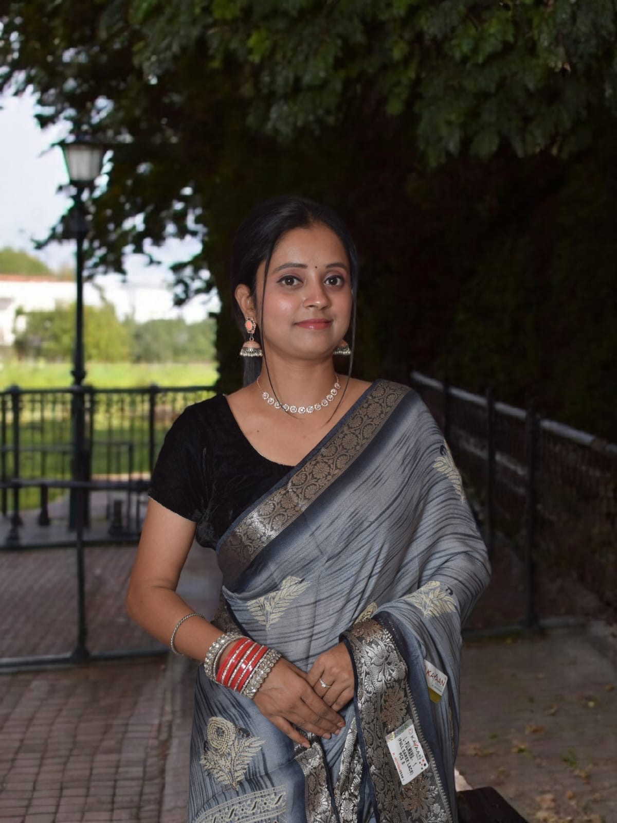 Elegant Blue Saree