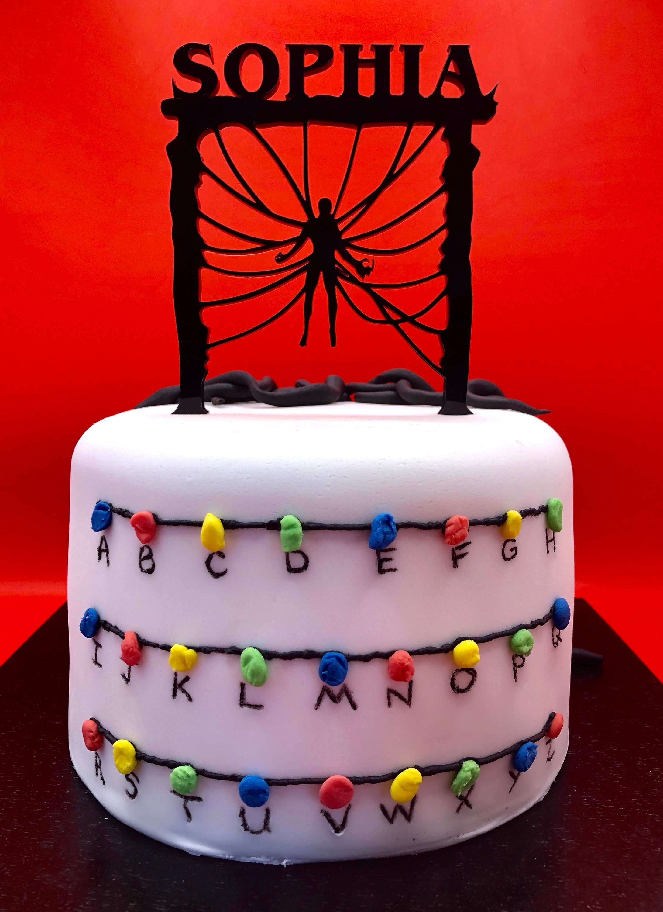 Stranger Things themed Cake Topper - Vecna