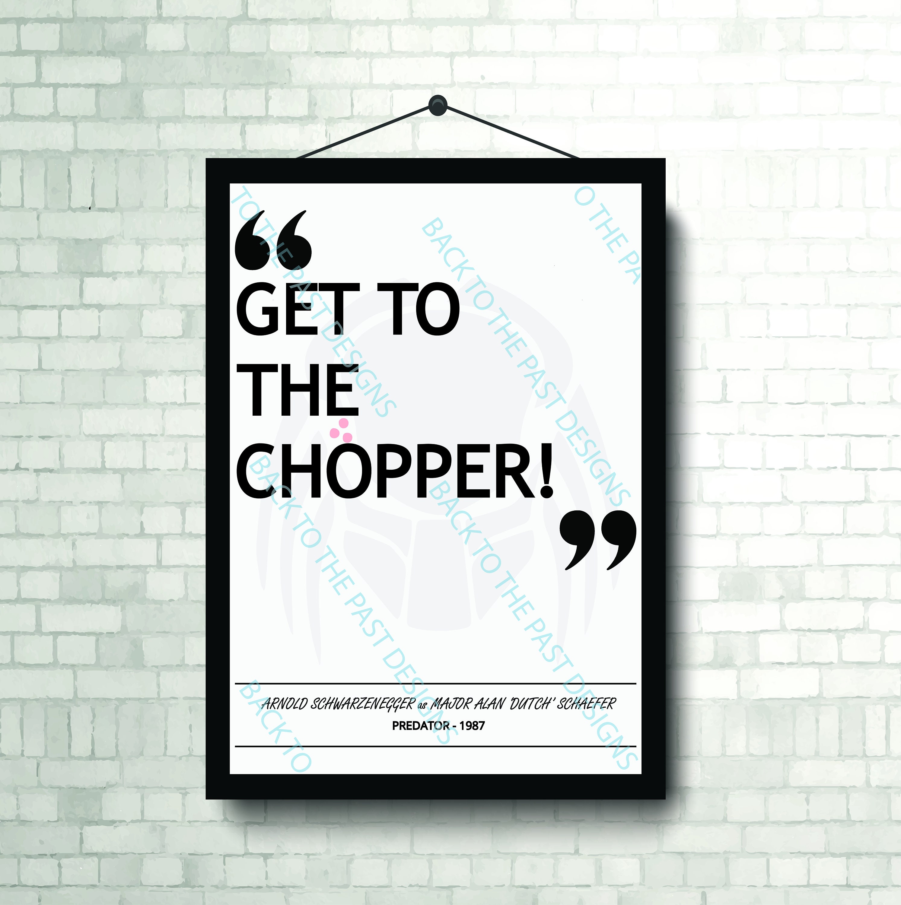 Movie Single Quote Print - Predator
