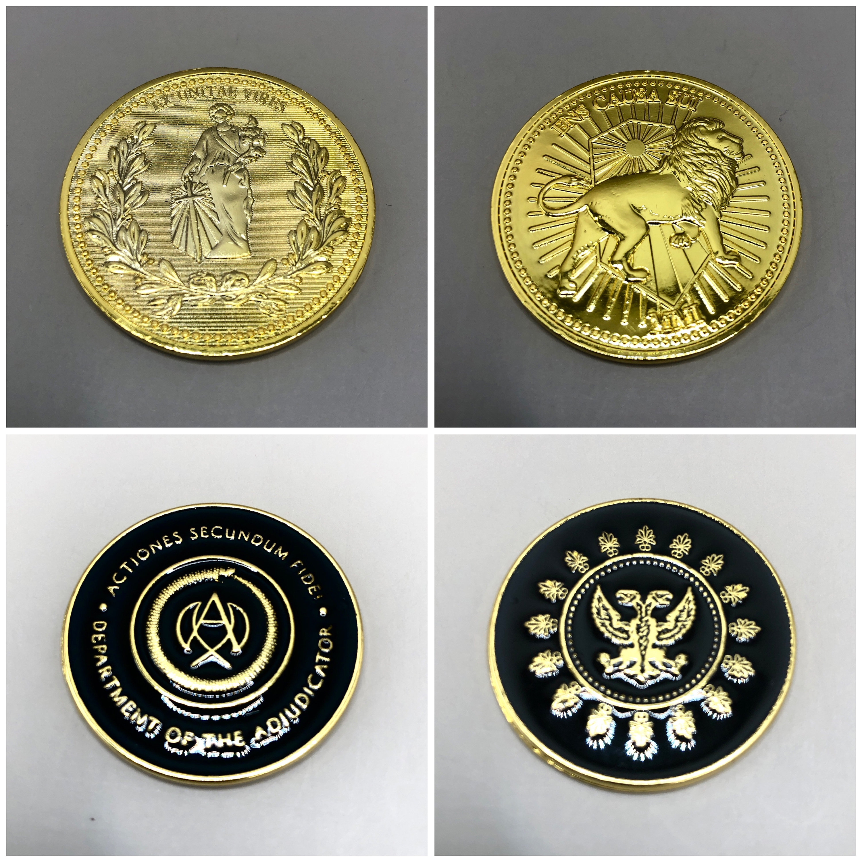 John Wick coins - Continental Hotel Gold Coin & Adjudicator Coin