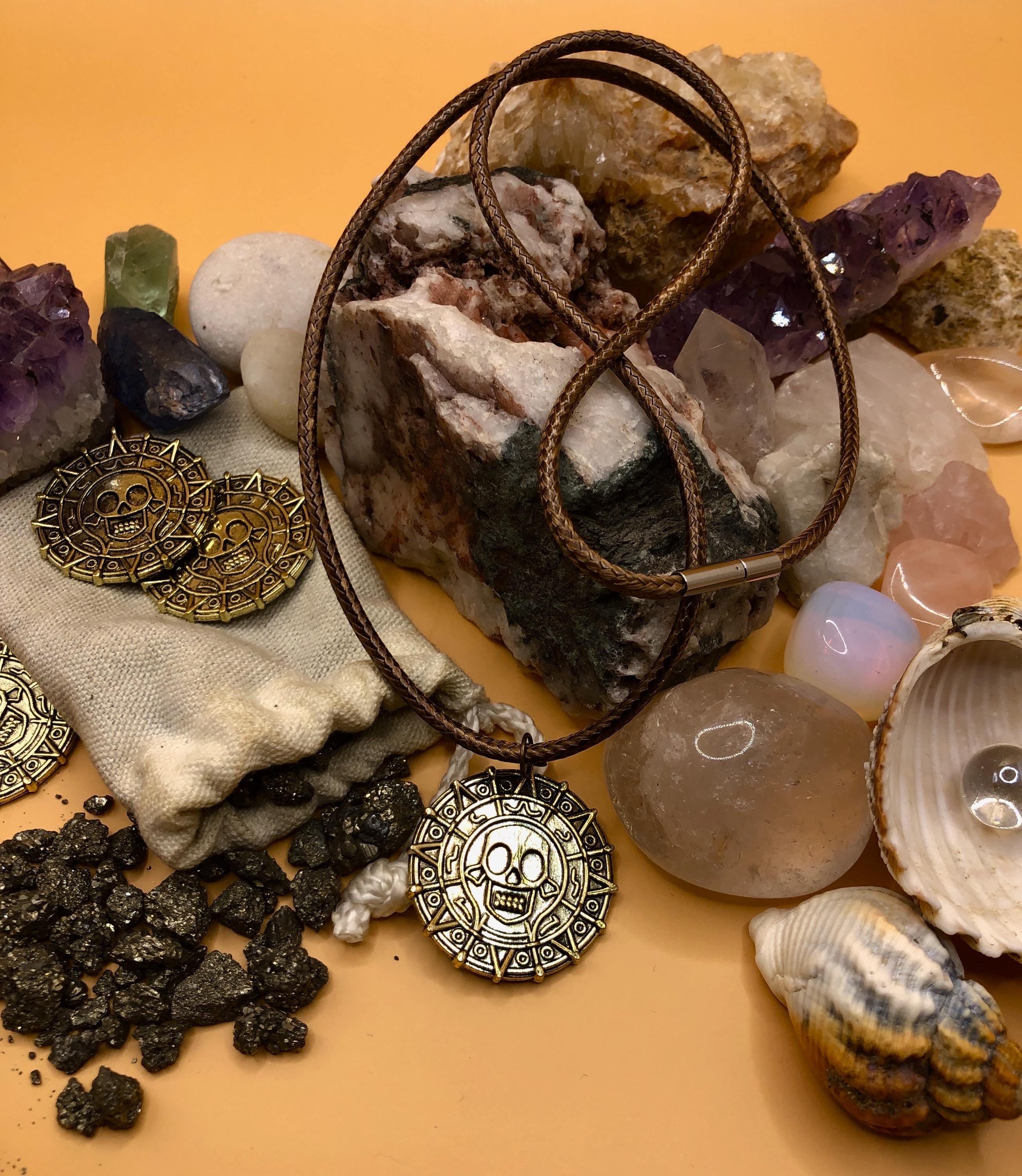 Pirates of the Caribbean / Aztec coin themed necklace