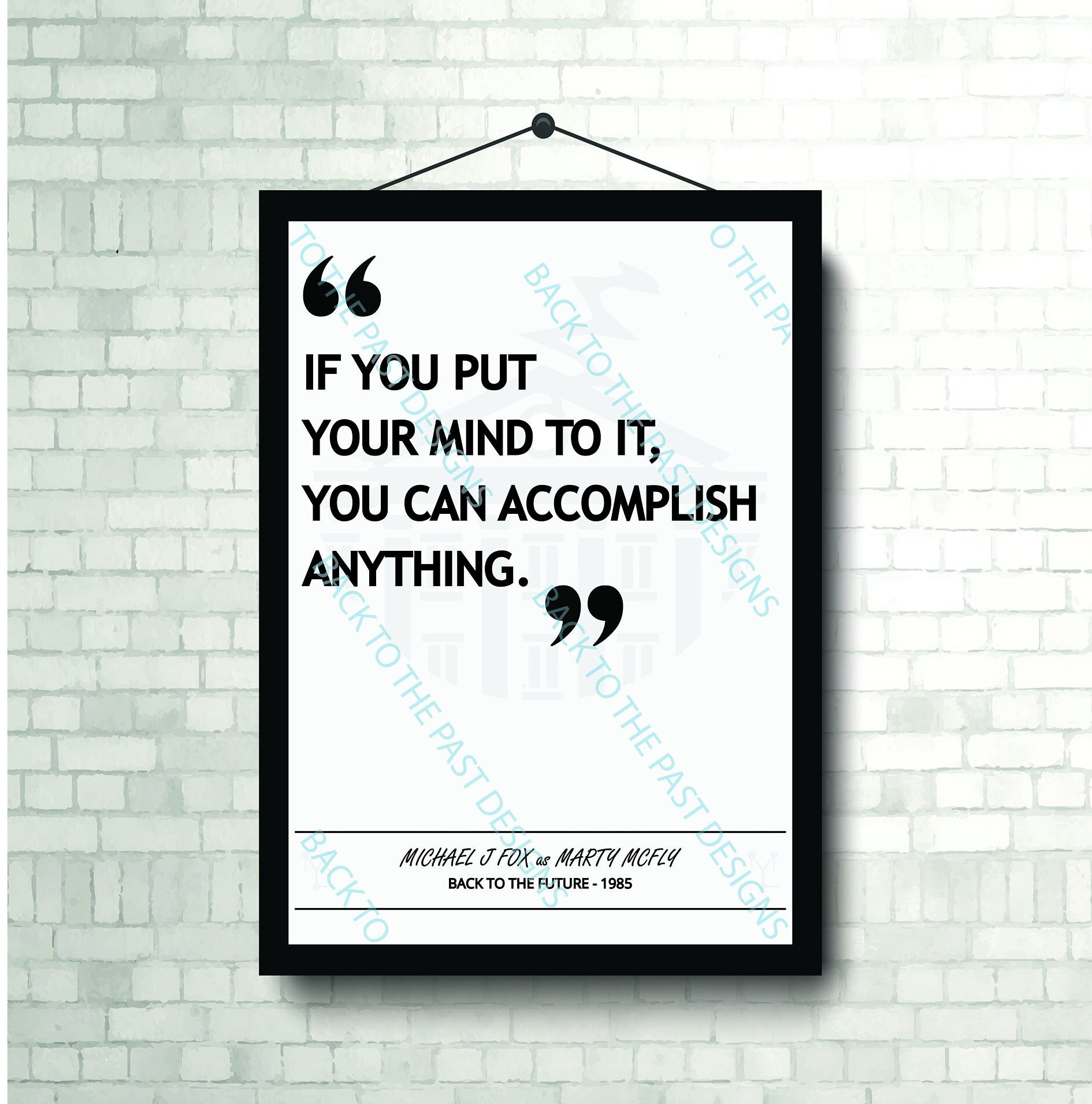 Movie Single Quote Print - Back to the Future