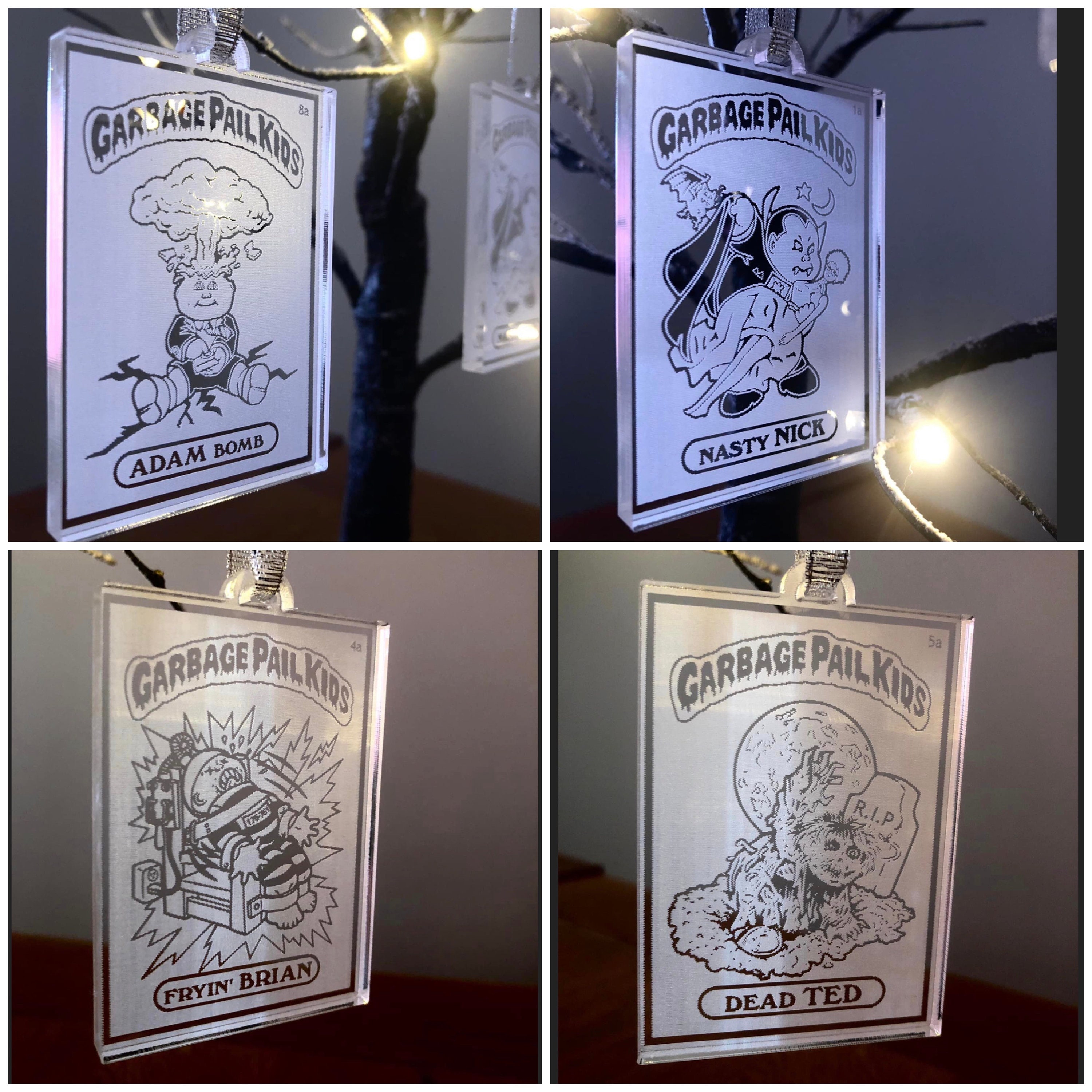 Garbage Pail Kids Christmas tree decorations
