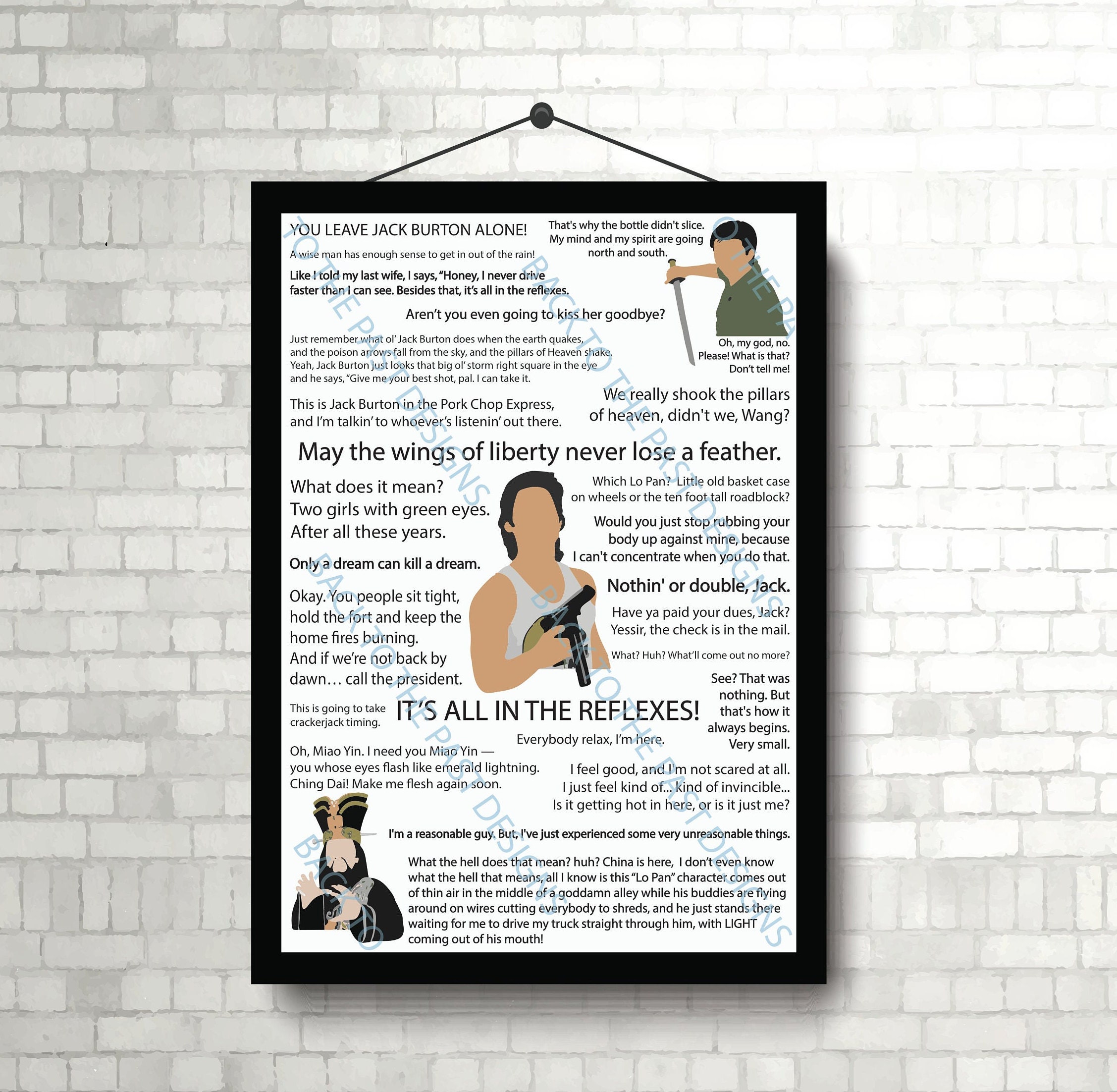 Movie Quote Print - Big Trouble in Little China