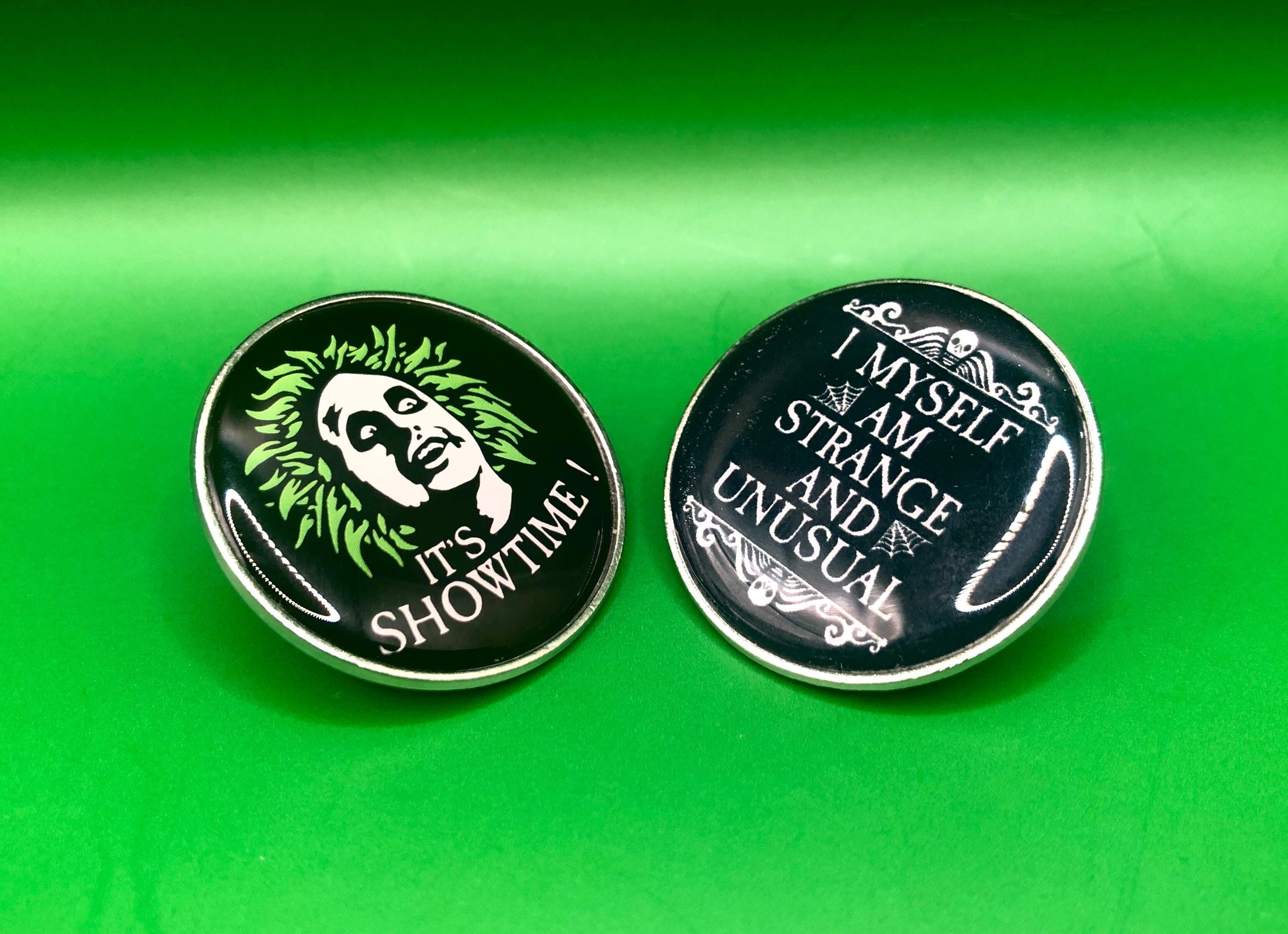 Beetlejuice themed Enamel Pin Badges