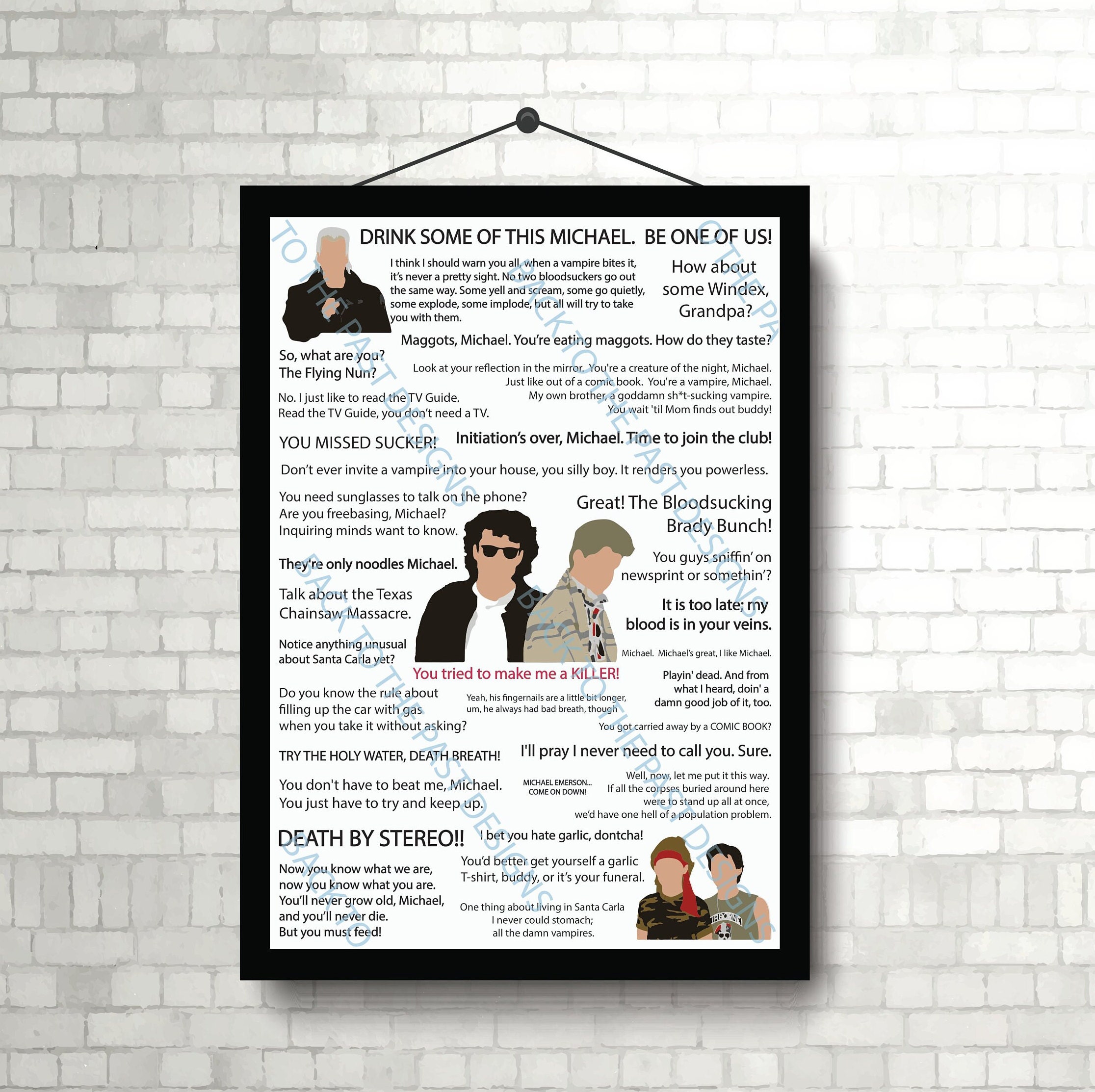 Movie Quote Print - The Lost Boys