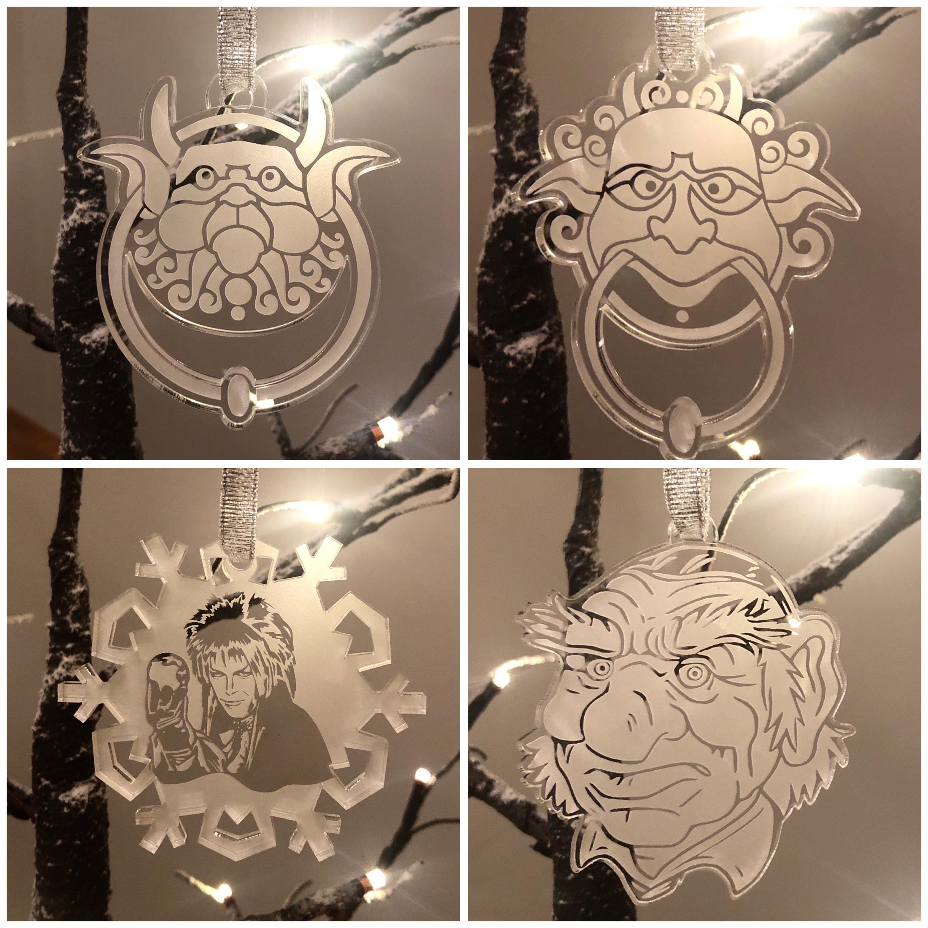 Labyrinth inspired Christmas Tree Decorations