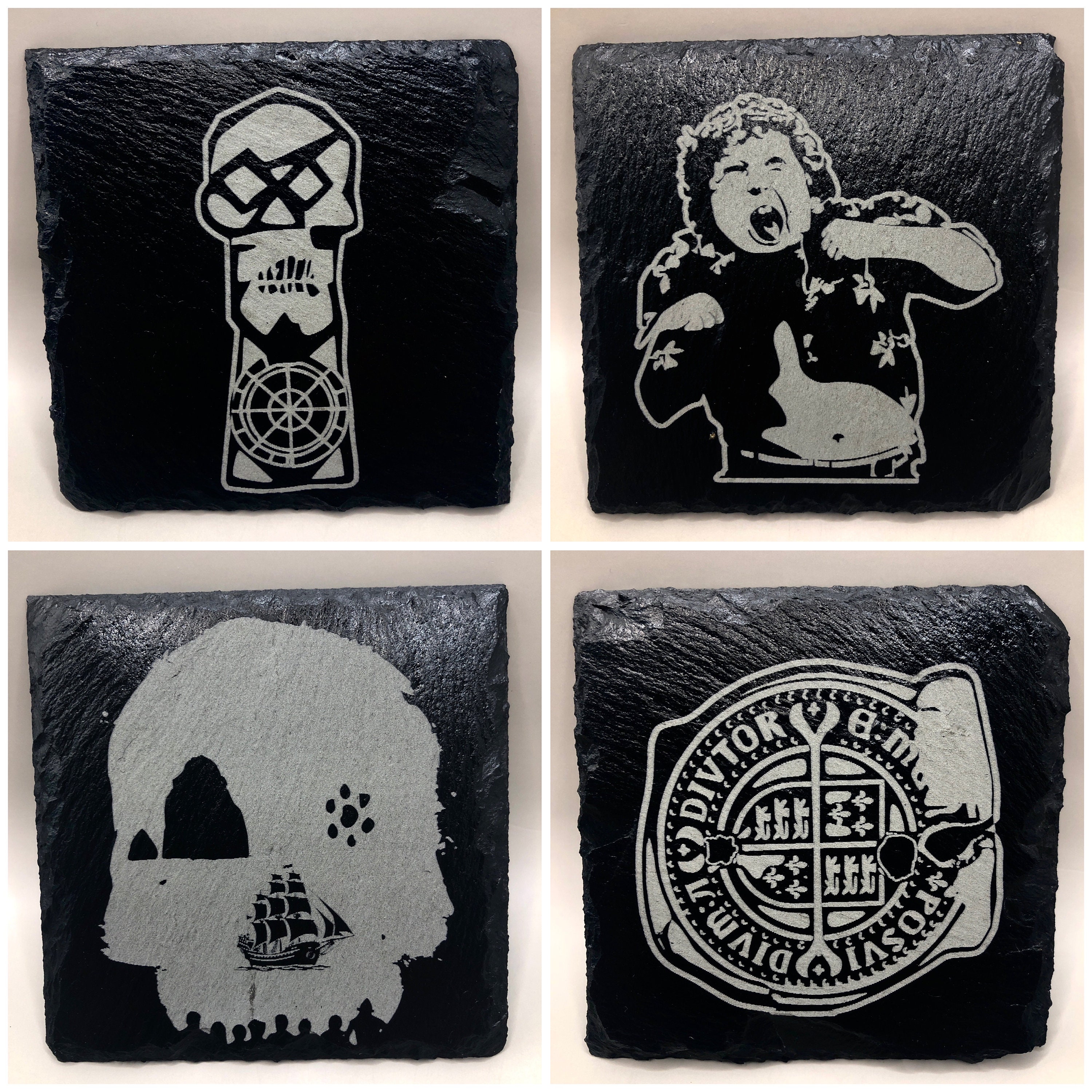The Goonies Themed Slate Coasters