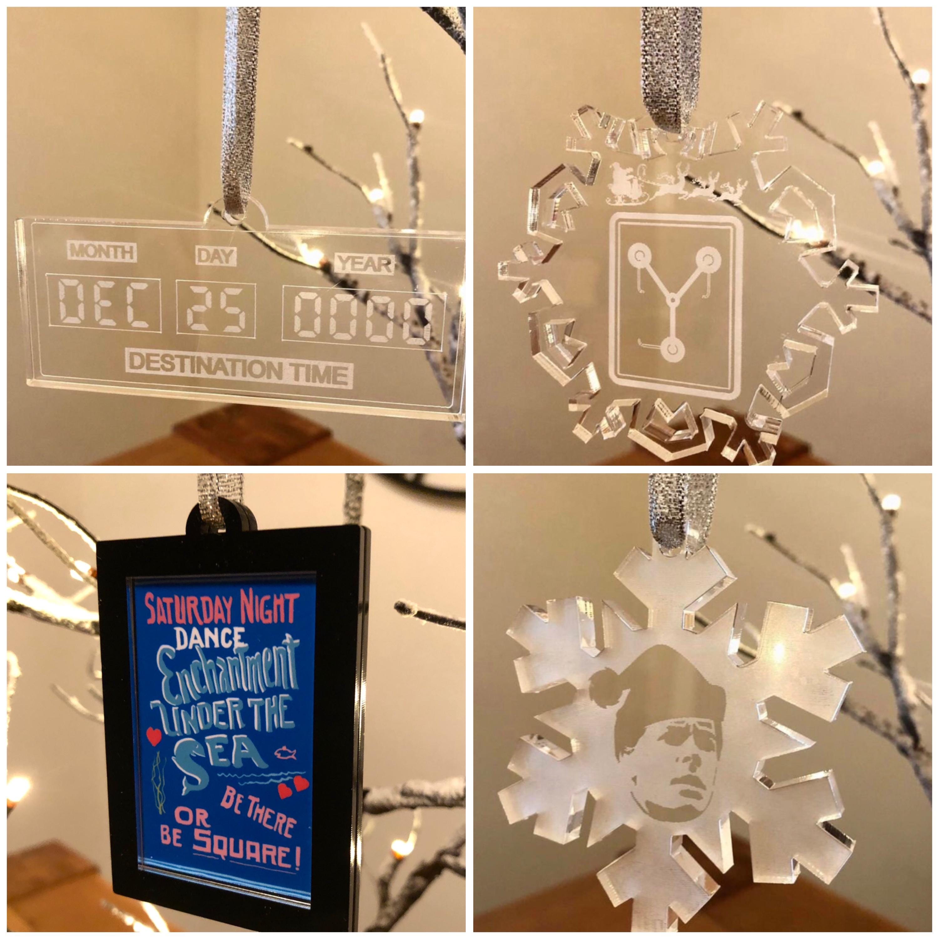 Back to the Future Christmas Tree Decorations
