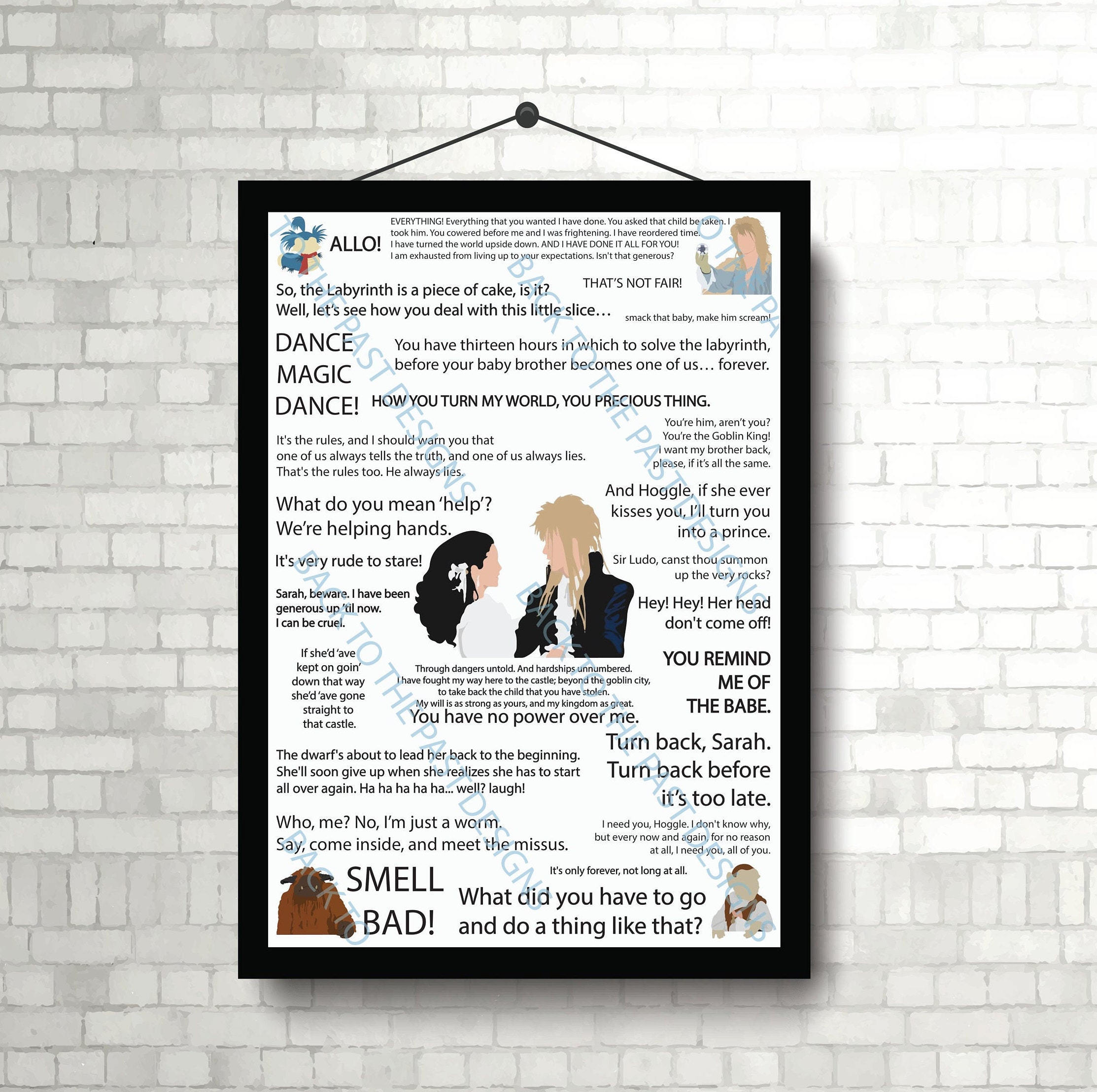 Movie Quote Print - Labyrinth