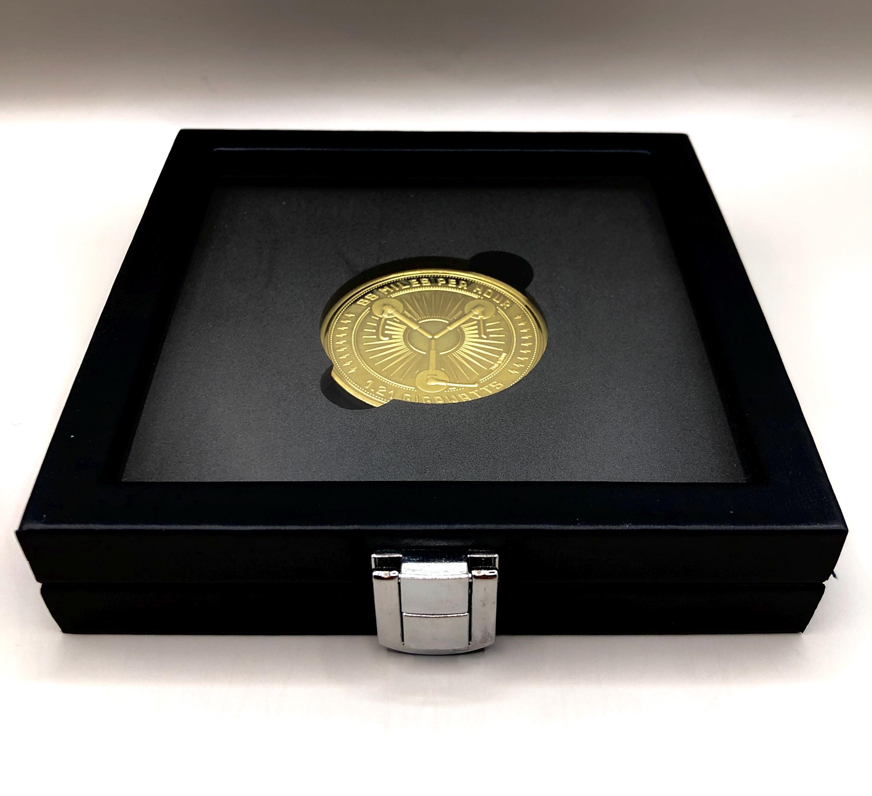 Back to the Future Flux Capacitor Collectors Coin and display case