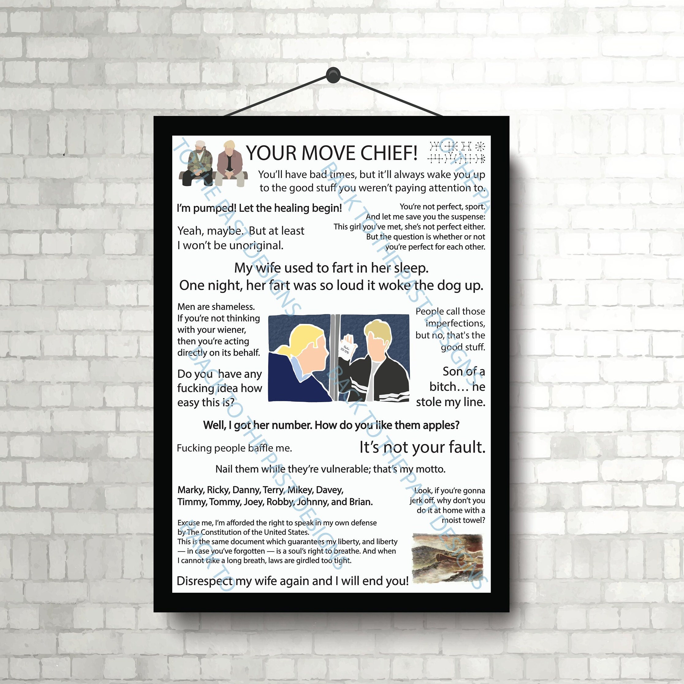 Movie Quote Print - Good Will Hunting