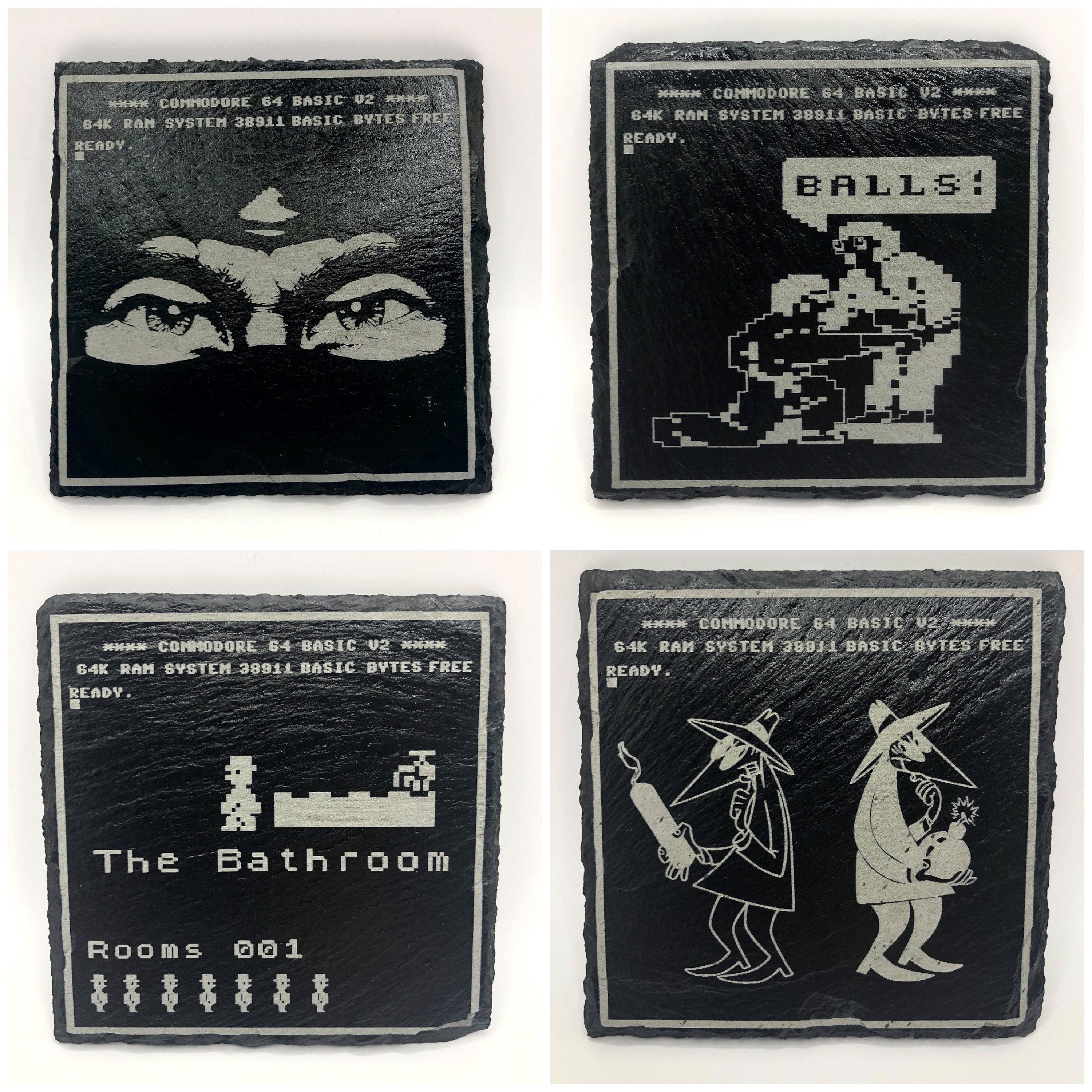 Retro Gaming Themed Slate Coasters