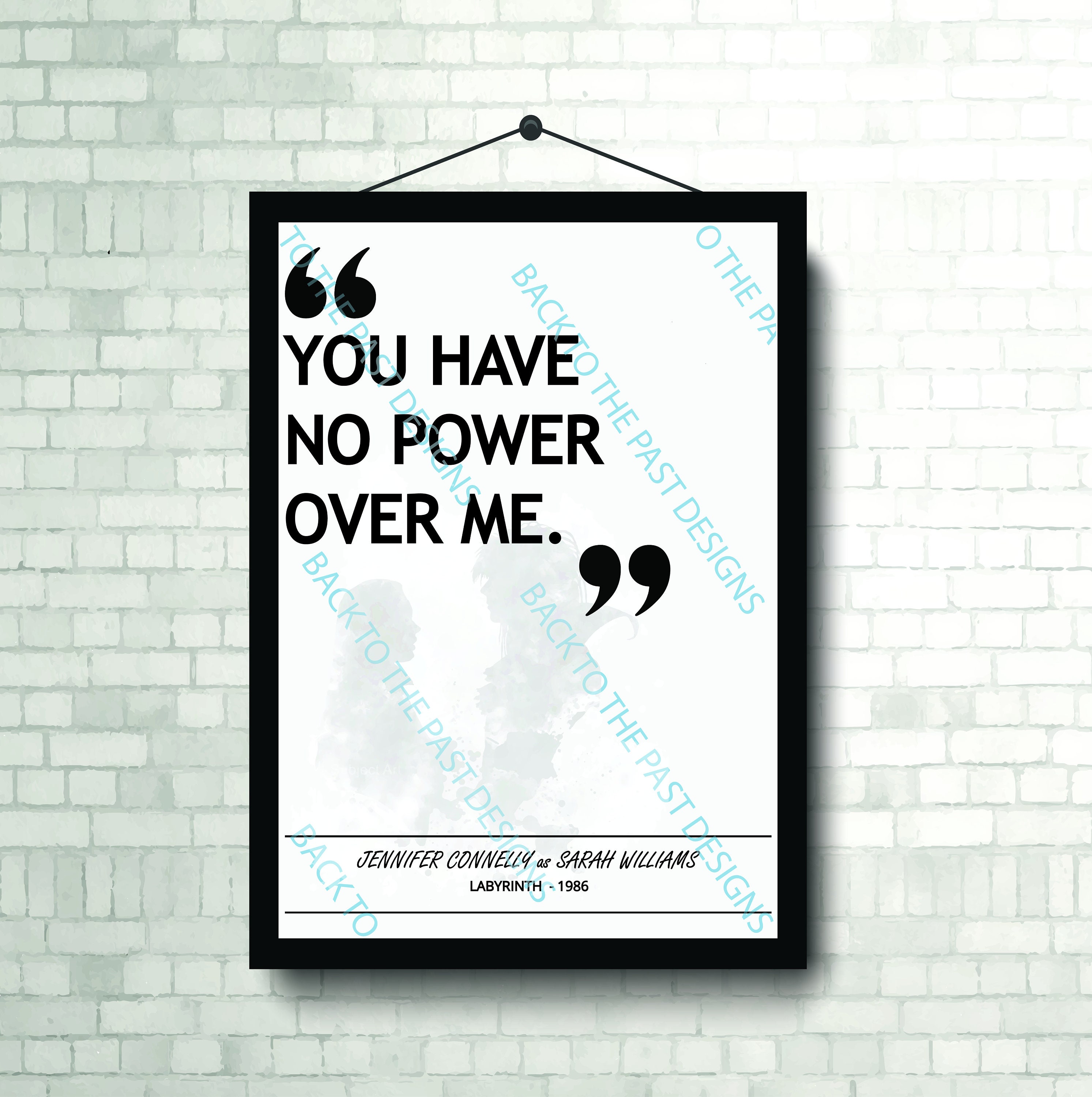 Movie Single Quote Print - Labyrinth